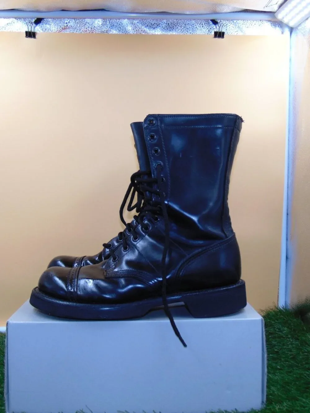 CORCORAN 1500 Mens Size 9 D Black Made in USA Paratrooper Leather Jump Boots